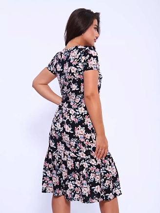 Платье женское 5745 / цветы розовые