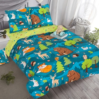 Детское постельное белье поплин арт.912 На опушке