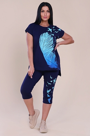 Женский костюм Пташка 597 / Темно-синий