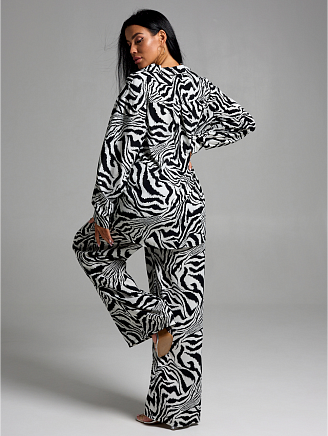 Женский костюм Рошель / Зебра белая