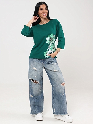 Женская футболка Мимулус / зеленый