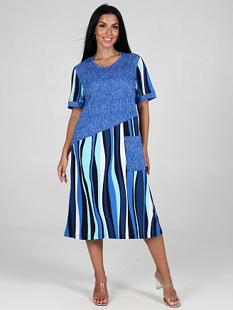Женское платье Каприз ПлК-1544 / Голубая волна