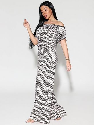 Женский комбинезон с брюками 2191/2 / Кремовый