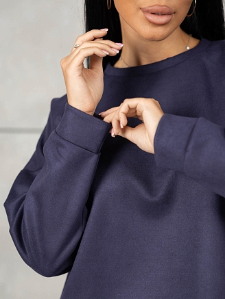 Женский костюм мод.2082/3 / Темно-синий