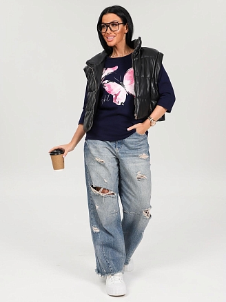 Женская футболка Палинур / чернильный