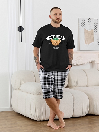 Мужской костюм Мишель-7 КП-169 / чёрный