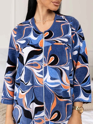 Женский халат мод.1932/2 / Синий