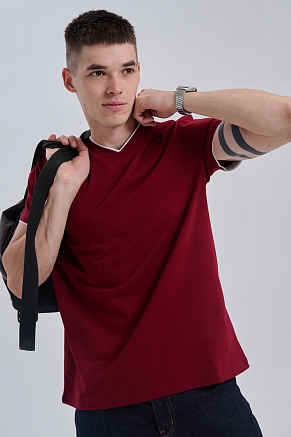 Футболка мужская 14490 / бордо