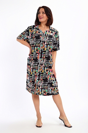 Женский халат 88146 / черный