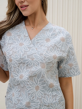 Костюм медицинский женский М-164-23102-1 Рогожка