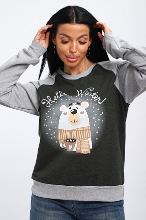 Женский лонгслив Гамми / Хаки