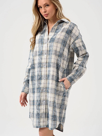 Женский халат "Добрый вечер" 2428-Ф / Бирюзовый