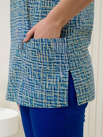 Рубашка медицинская женская М-201-13367 Поплин