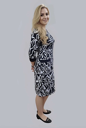 Халат женский 39063 / темно-синий