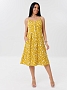 Женский сарафан С-75(К) / Горчичный (цветы)