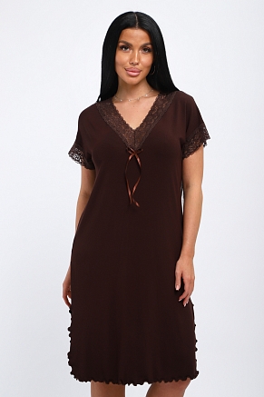 Женская сорочка Олеся / Шоколад