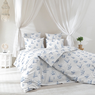 Комплект постельного белья "Verossa" Сатин / Regatta blue