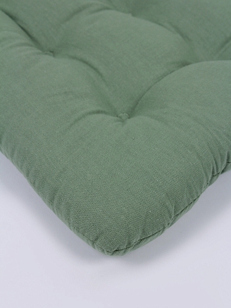 Комплект подушек на стул с завязками (бязь) 2 шт. / Хаки