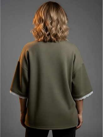 Женская футболка Романс / Хаки