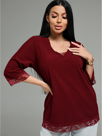 Женская футболка Богемия / Бордо