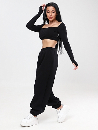 Женские брюки М-075 / черный