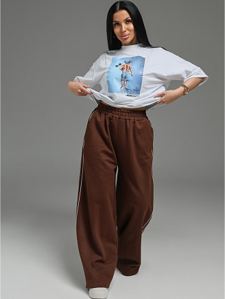 Женские брюки Дуэт / Коричневый