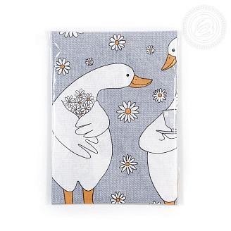 Полотенце кухонное рогожка / Ромашки