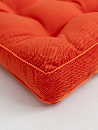 Подушка на стул с бортом / Оранжевый