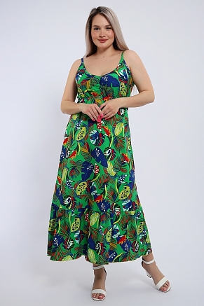 Женский сарафан Тропикана 446 / Зеленый