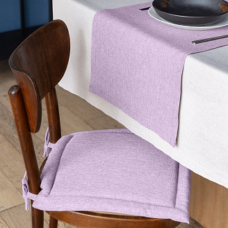 Подушка для стула рогожка "Волшебная Ночь" 40/40 / Сирень