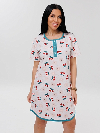 Женская туника Т-215(К) / Кремовый (вишня)