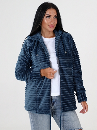 Женская толстовка Полоса КВФ-27 / Индиго