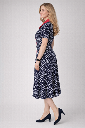 Женское платье 39065 / темно-синий