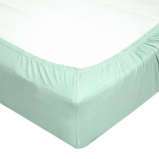 Простыня УЗБ трикотаж / мятная