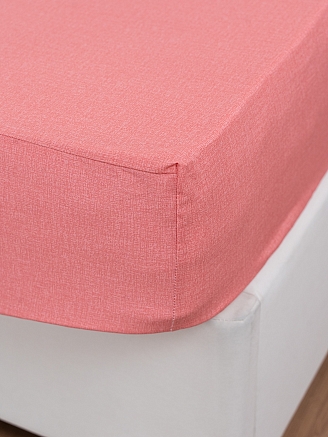 Постельное белье поплин Иваново (без пододеяльника) / Коралл