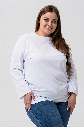 Футболка унисекс 14403 с дл.рукавом / белый