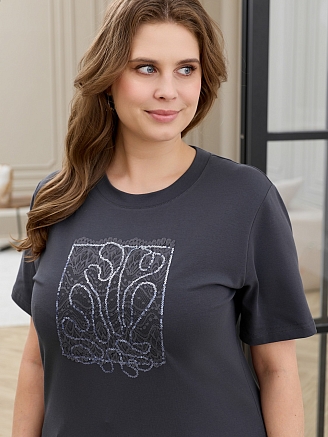 Женская футболка Соло-2 / антрацит