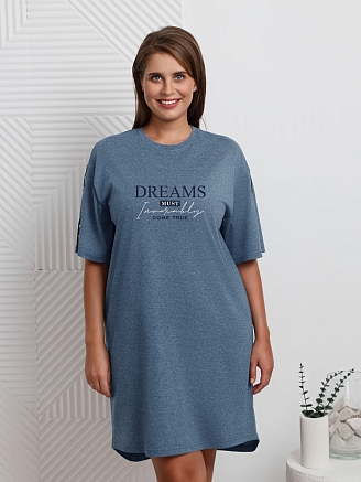 Женская туника Всплеск-2 Т-411 / синий