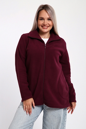 Женская толстовка на молнии 734 / Ежевика