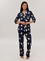 Женский костюм К-132(К) / Синий (кошки)