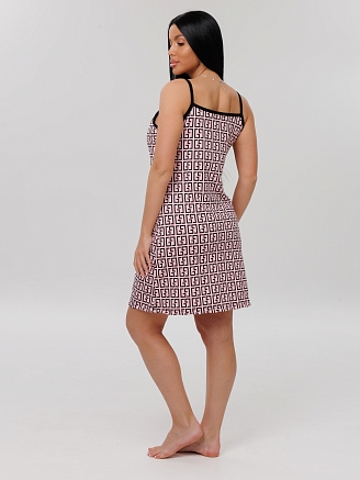 Женская сорочка Сор-12(К) / Розовый (геометрия)