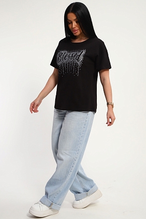 Женская футболка 85654 / черный