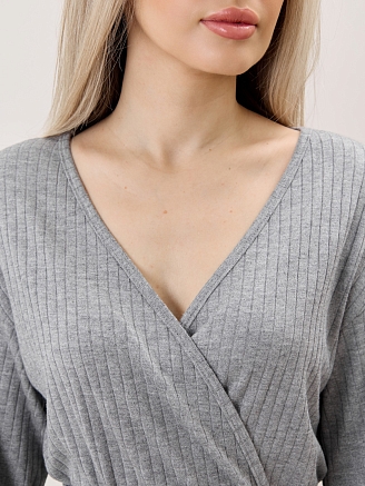 Женский кардиган-кимоно Эвила-1 / серый