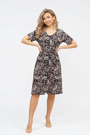 Халат женский 36929 / коричневый