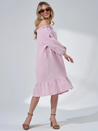 Женское платье "Романтика" 2474-Мус / Розовый