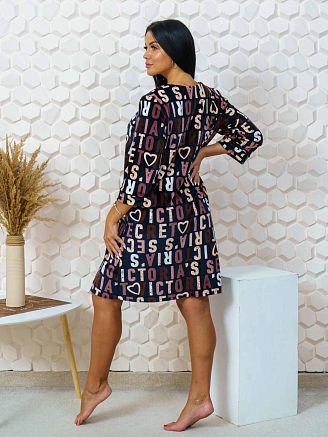 Женский халат мод.984/12 / Коричневый