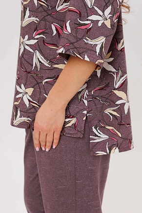 Женский костюм с брюками 1798/1 / Коричневый