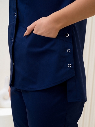 Рубашка медицинская женская М-235-63 Элит-145/Стрейч