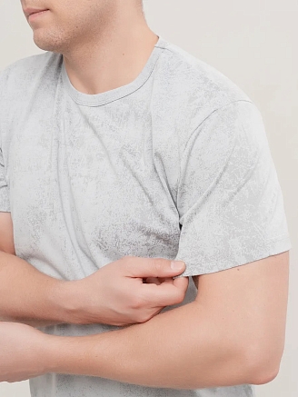 Мужская пижама "Туман" арт. мк1286чс / Черный, серый