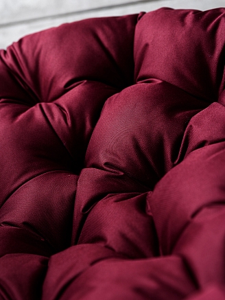 Круглая подушка для подвесных качелей/кресла РО80 / Бордовый